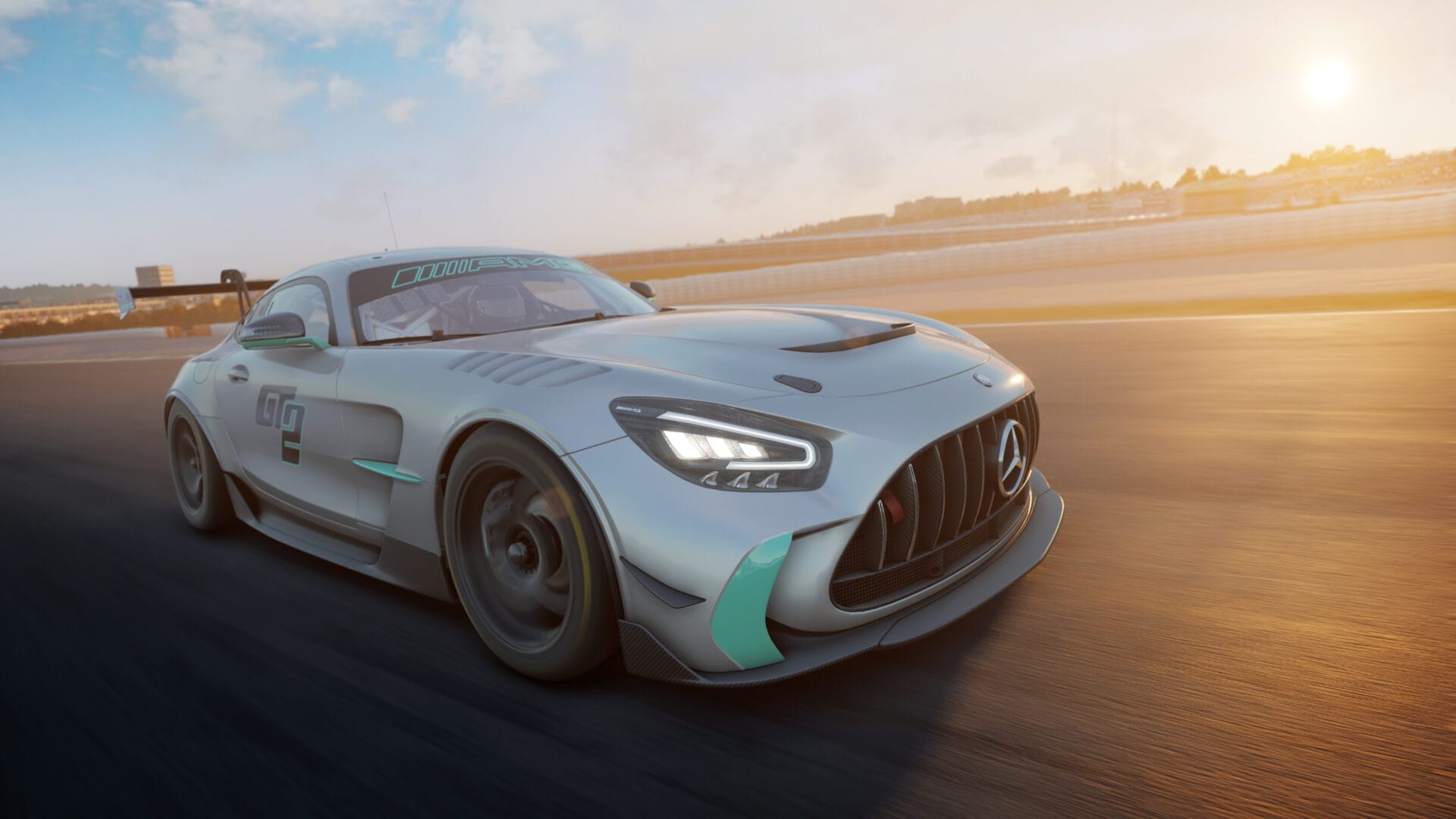 Cruise in style with the sleek Grey Mercedes-AMG GT2 in Assetto Corsa Competizione