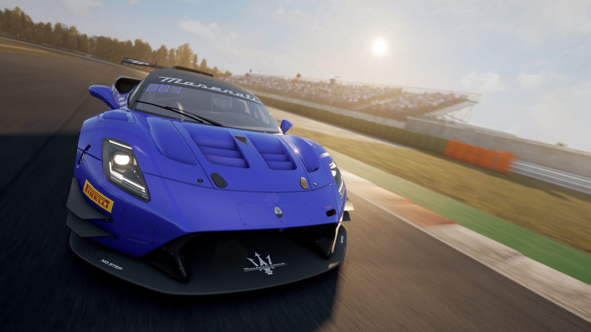 sleek elegance and powerful performance of the Blue Maserati GT2 in Assetto Corsa Competizione